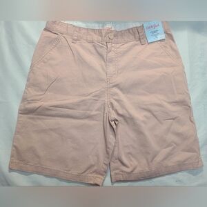 Boys' Flat Front 'At the Knee' Chino Shorts Cat & Jack Pink Size 16